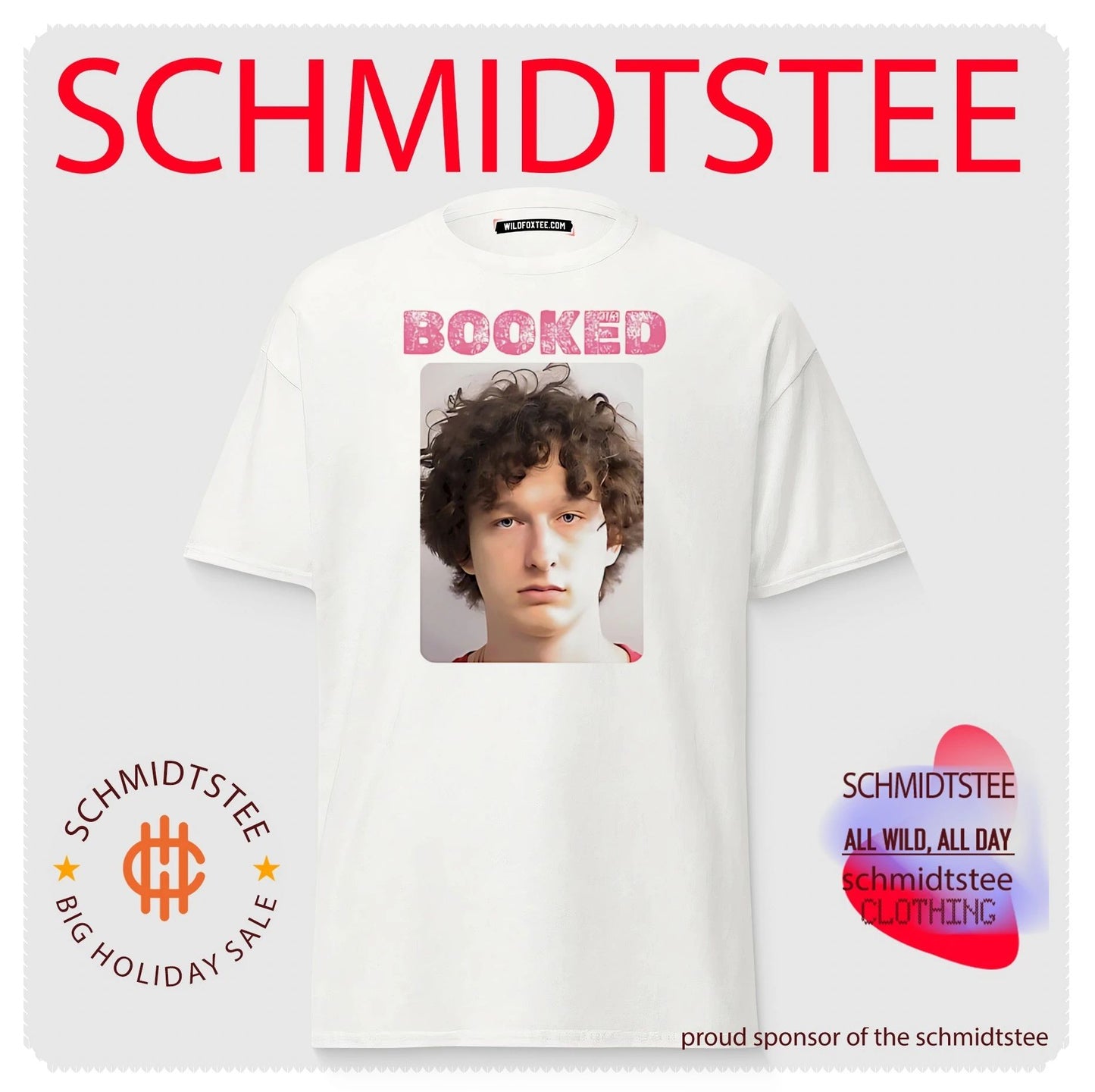 Booked Heston Mugshot shirt