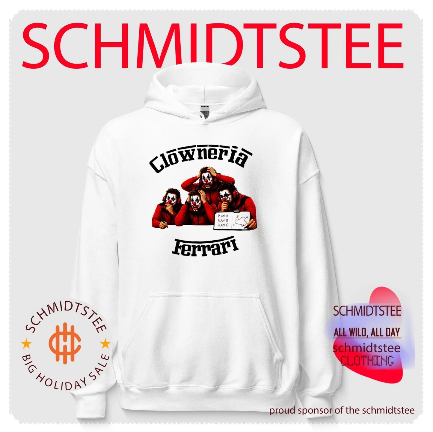Clowneria Ferrari Clown Quartet shirt