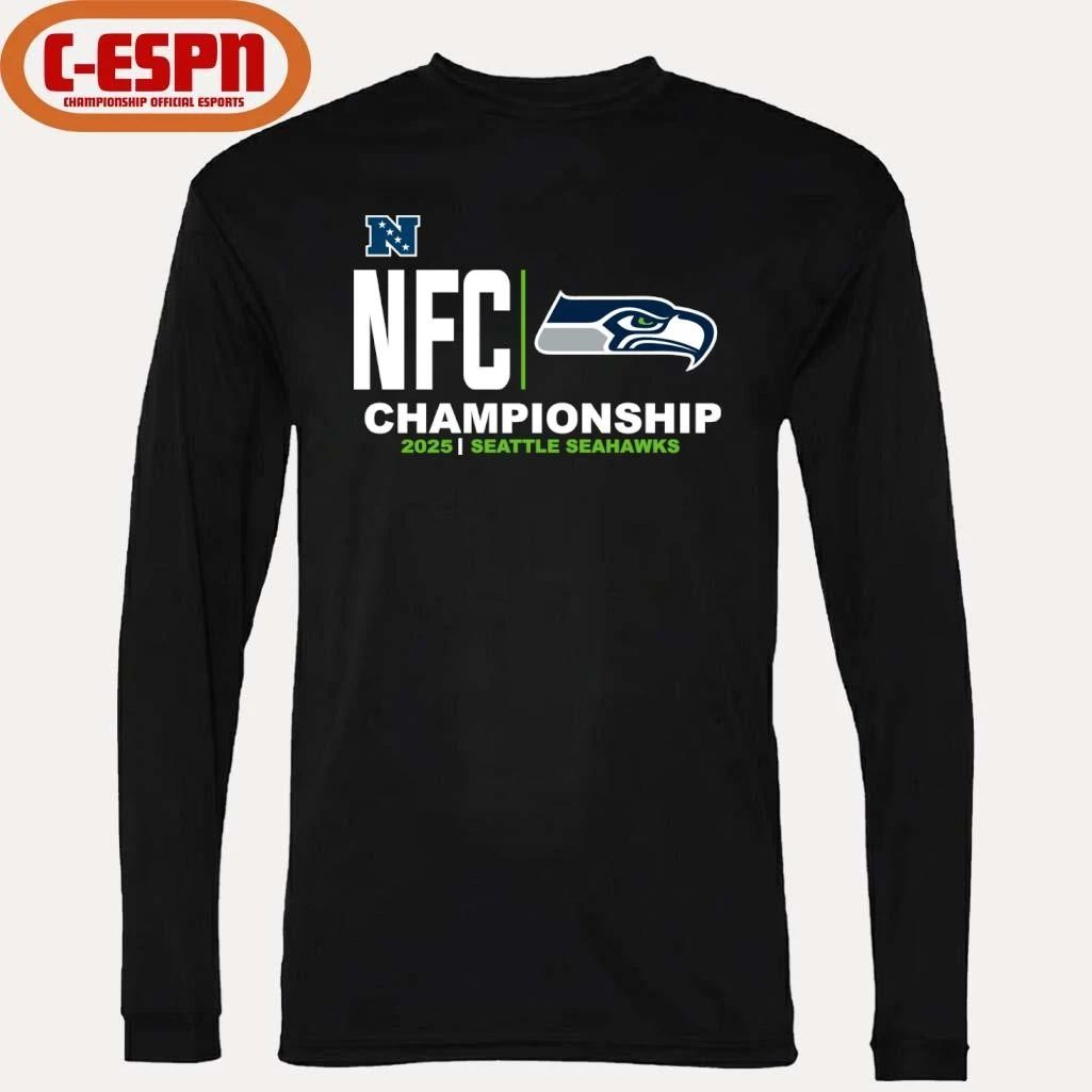 Seattle Seahawks 2025-26 NFC Conference Championship Bound T-Shirt