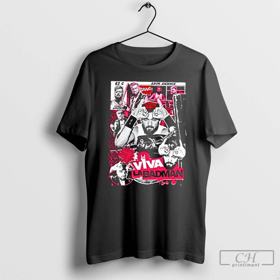 Premium Bad Man Erik Dennis Badman Collage T Shirts
