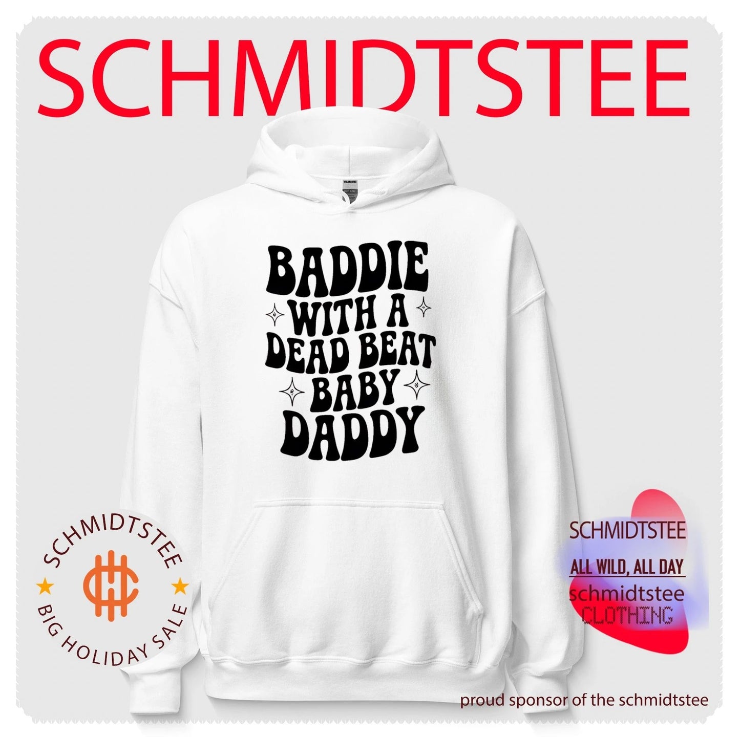 Baddie with a dead beat baby daddy simple shirt