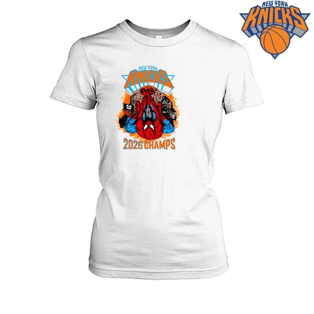 New York Knicks Spider Man 2026 NBA Champions Shirt