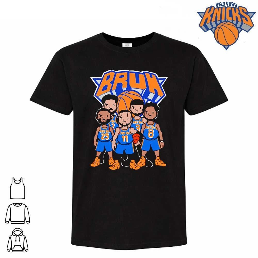 Cute Chibi Jalen Brunson Josh Hart OG Anunoby Mitchell Robinson New York Knicks BRUH Squad Basketball Graphic nba finals 2026 shirt