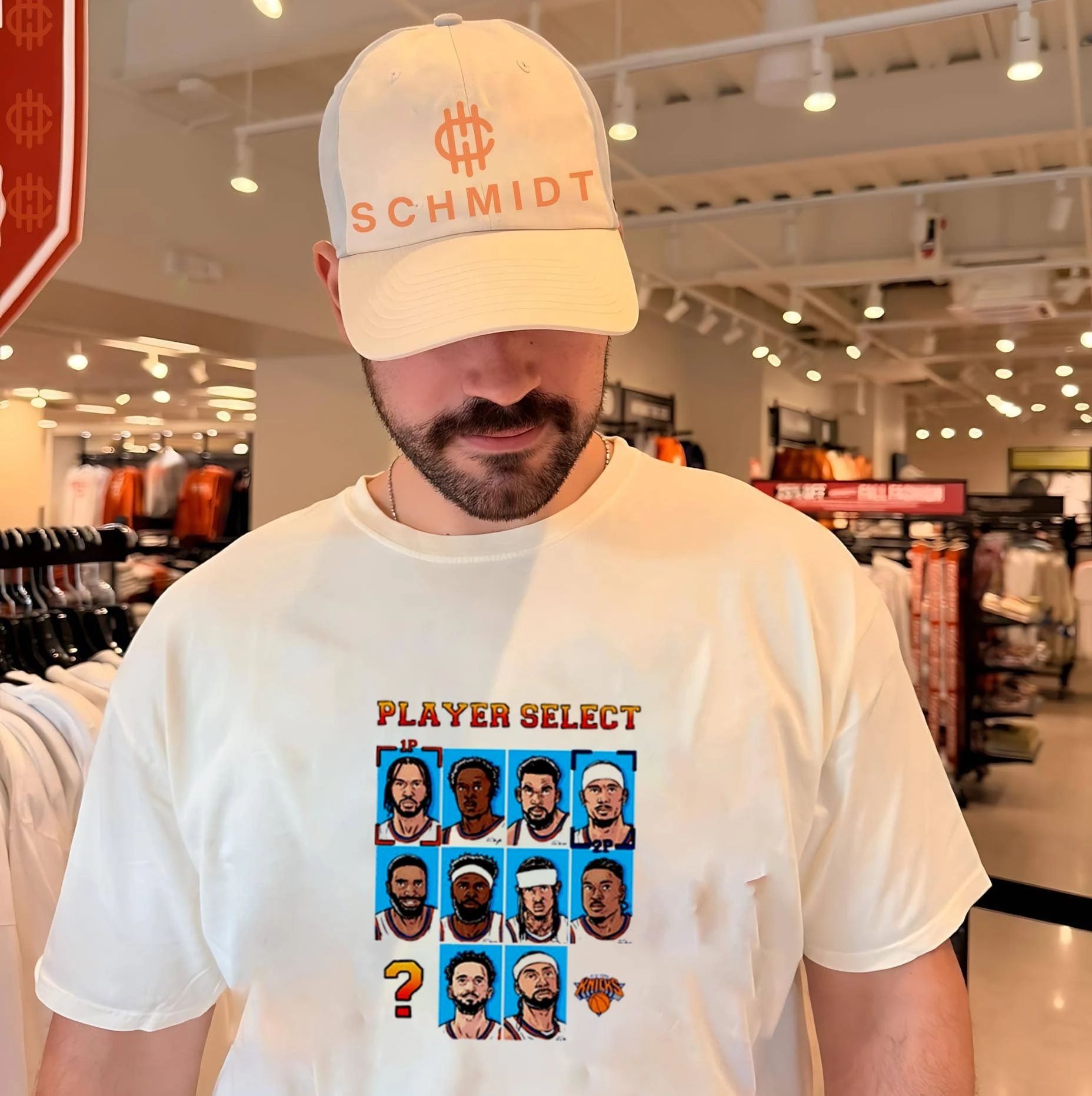 Player Select New York Knicks 8bit game shirt