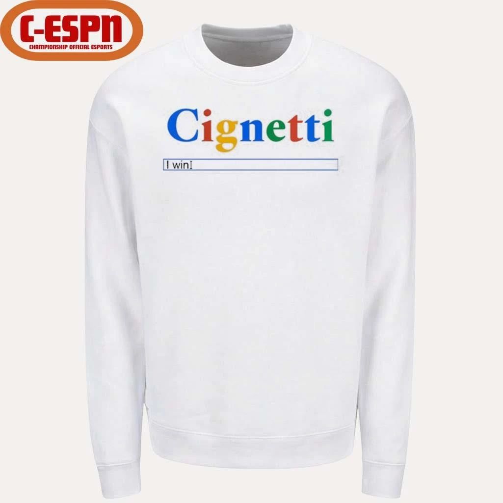 Curt Cignetti I Win Search Bar Shirt
