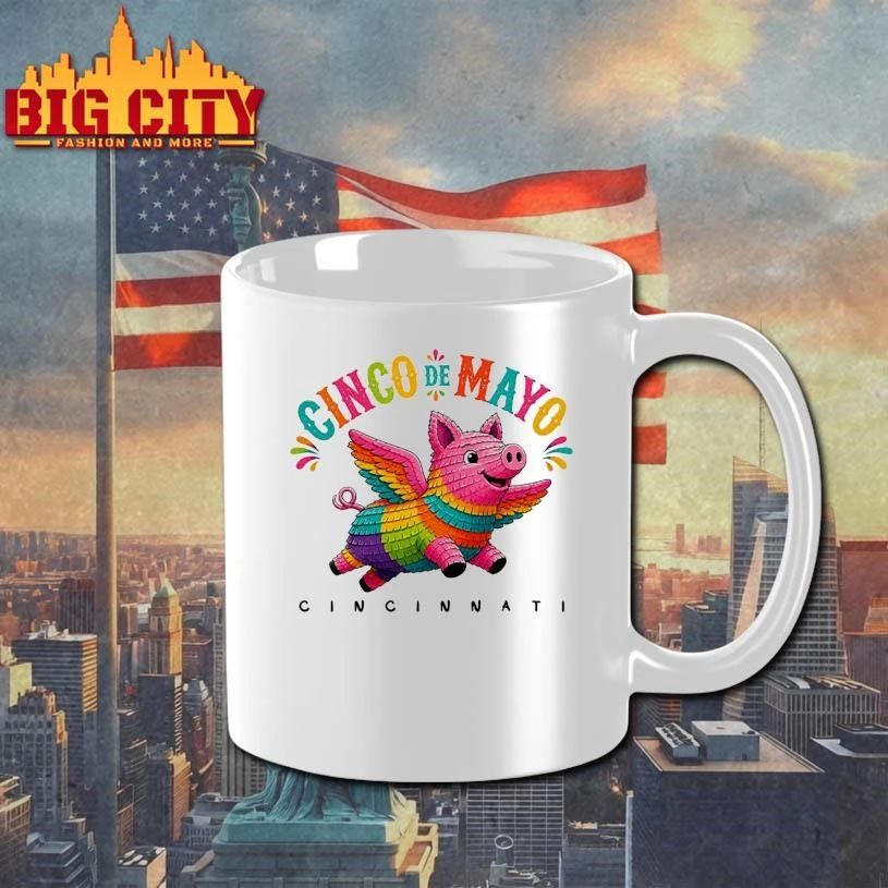 Original Flying Pig Piñata Cinco de Mayo Cincinnati Shirt