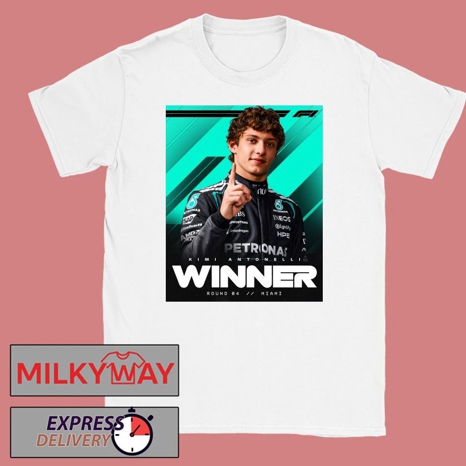 Kimi Antonelli Winner Miami GP 2026 Mercedes-AMG PETRONAS F1 Team T-Shirt