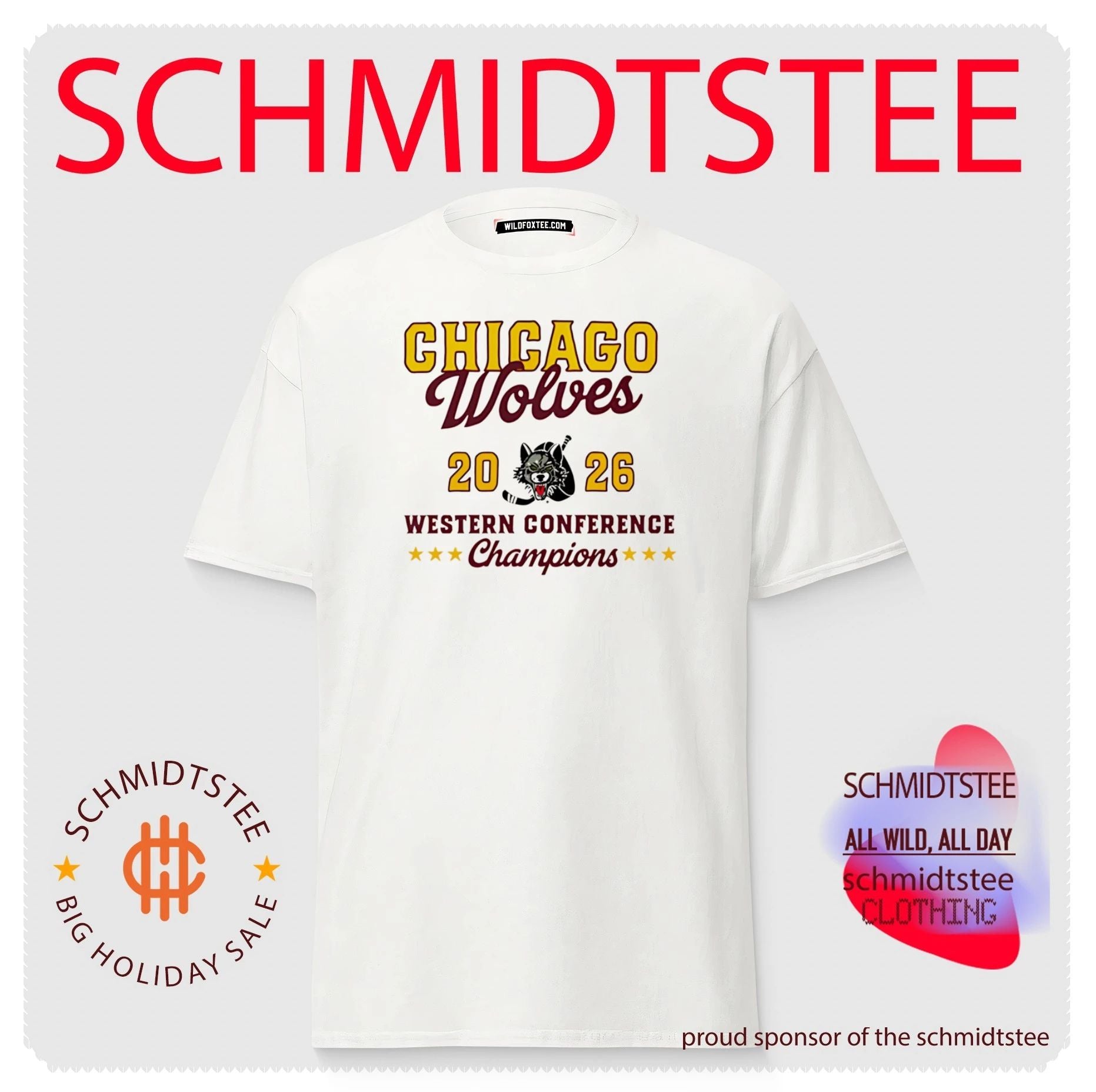 Chicago Wolves 2026 Western Conference Champions classic shirt