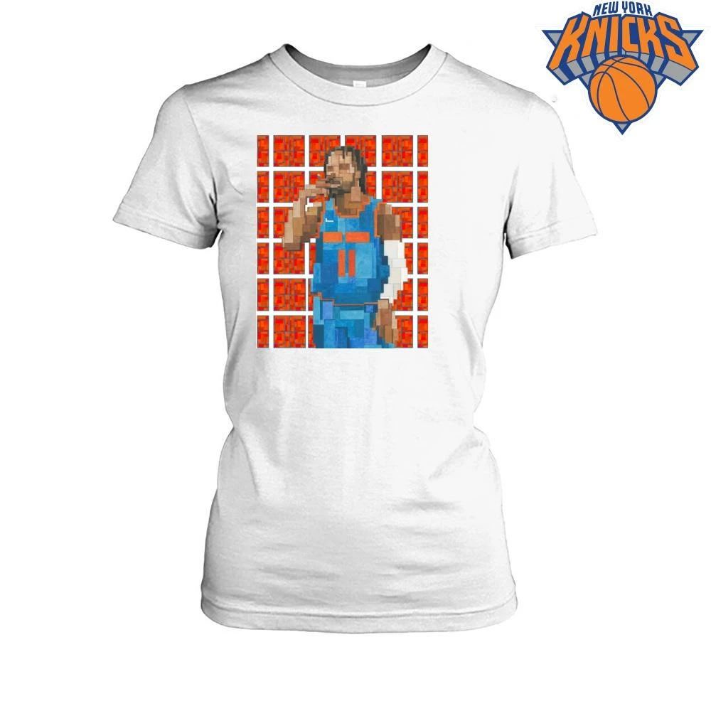 New York Knicks Jalen Brunson 11 Pixel Mosaic Geometric Art Basketball NBA Finals 2026 Shirt