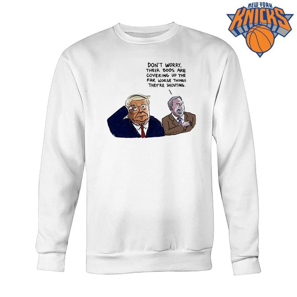 Don’t Worry Their Boos Are Covering Up The Far Worse Things They’re Shouting Donald Trump Political Cartoon Graphic Tee Vintage Retro Graphic NBA Finals 2026 Shirt