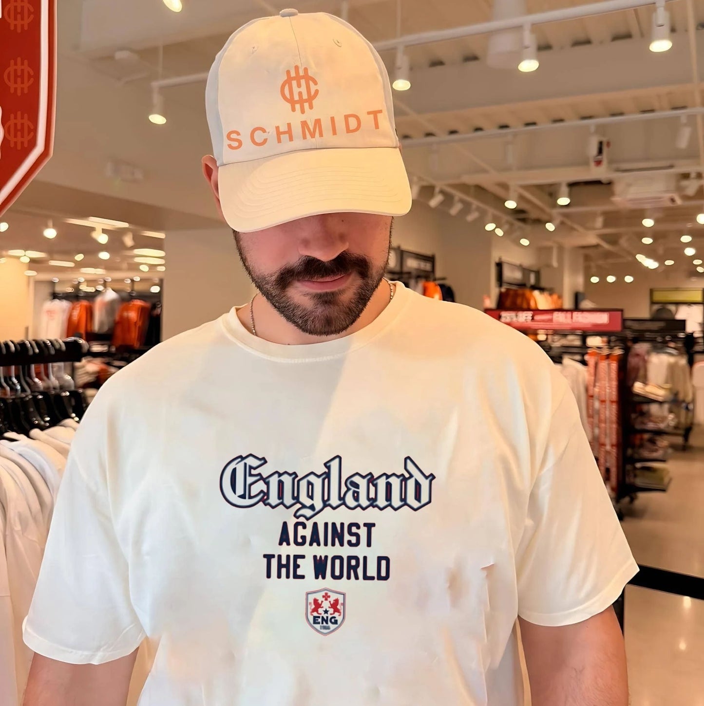 England Against The World logo shirt