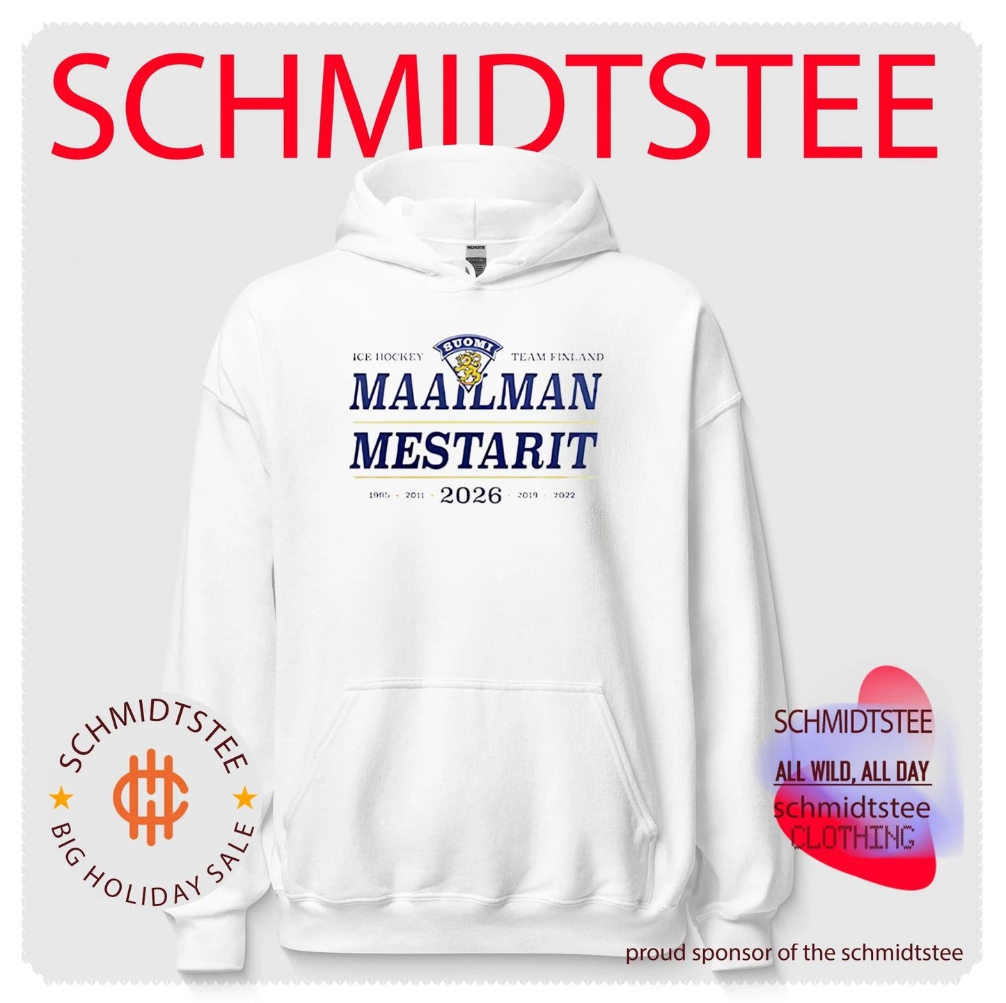 Team Finland 2026 IIHF World Hockey Champions Maailman Mestarit shirt