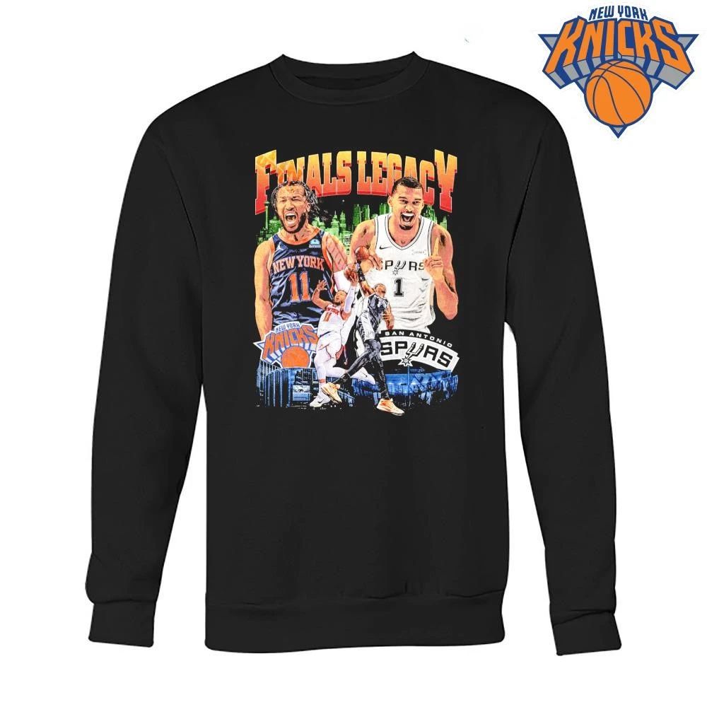 New York Knicks Jalen Brunson San Antonio Spurs Victor Wembanyama Finals Legacy Vintage NBA Finals 2026 Shirt