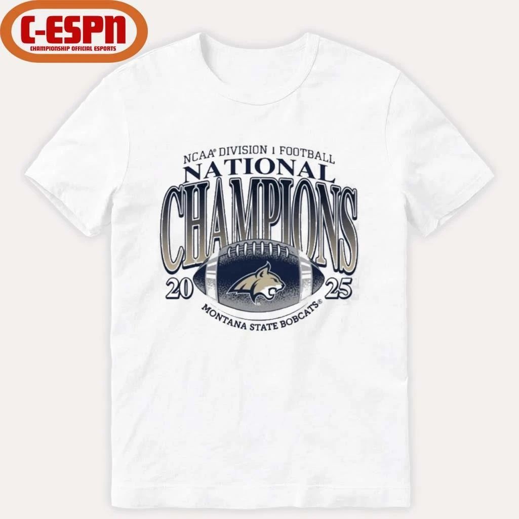Montana State Bobcats 2025 NCAA Division I Football FCS National Champions T-Shirt