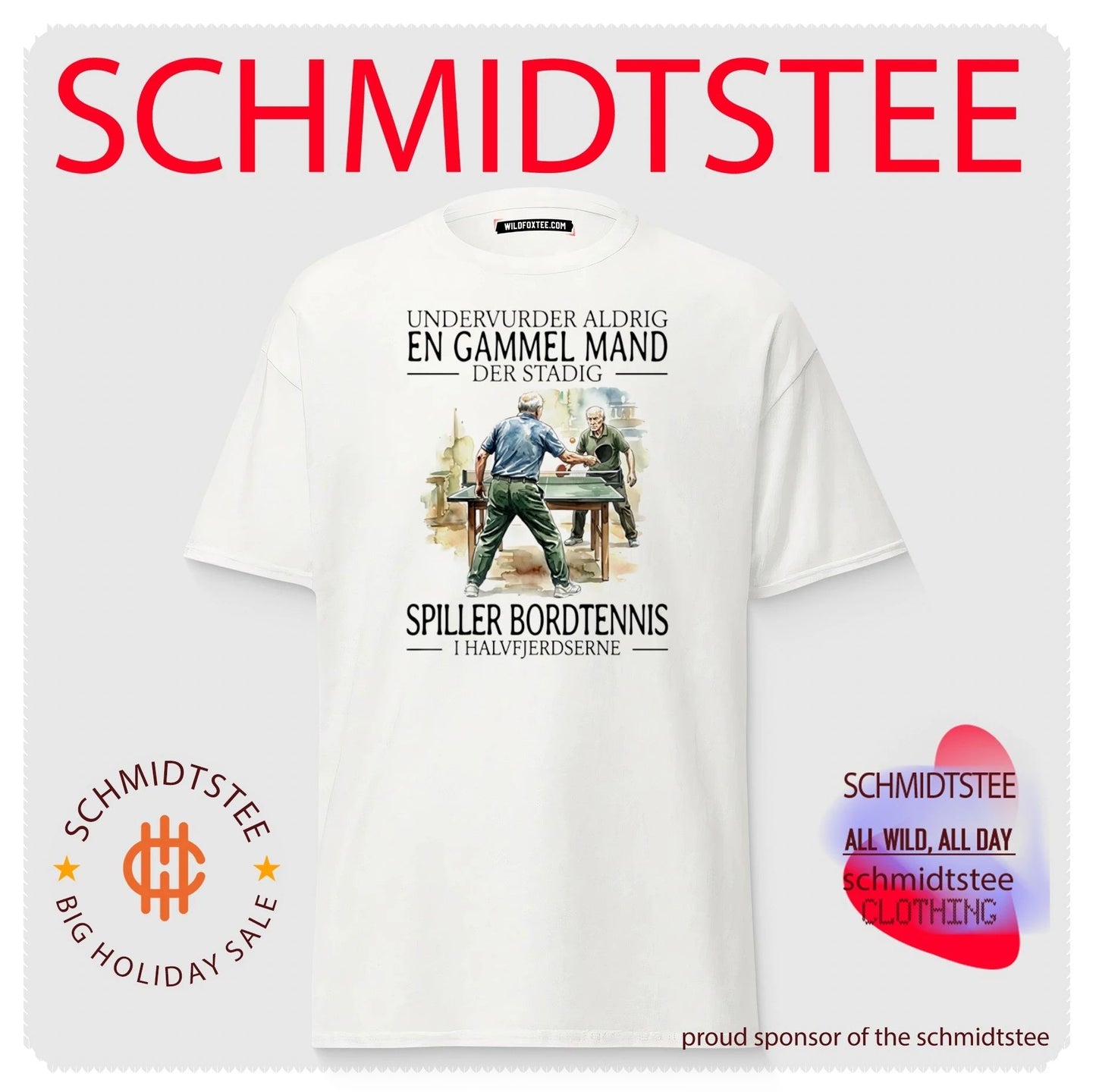 Undervurder aldrig en gammel mand der stadig spiller bordtennis I halvfjerdserne shirt