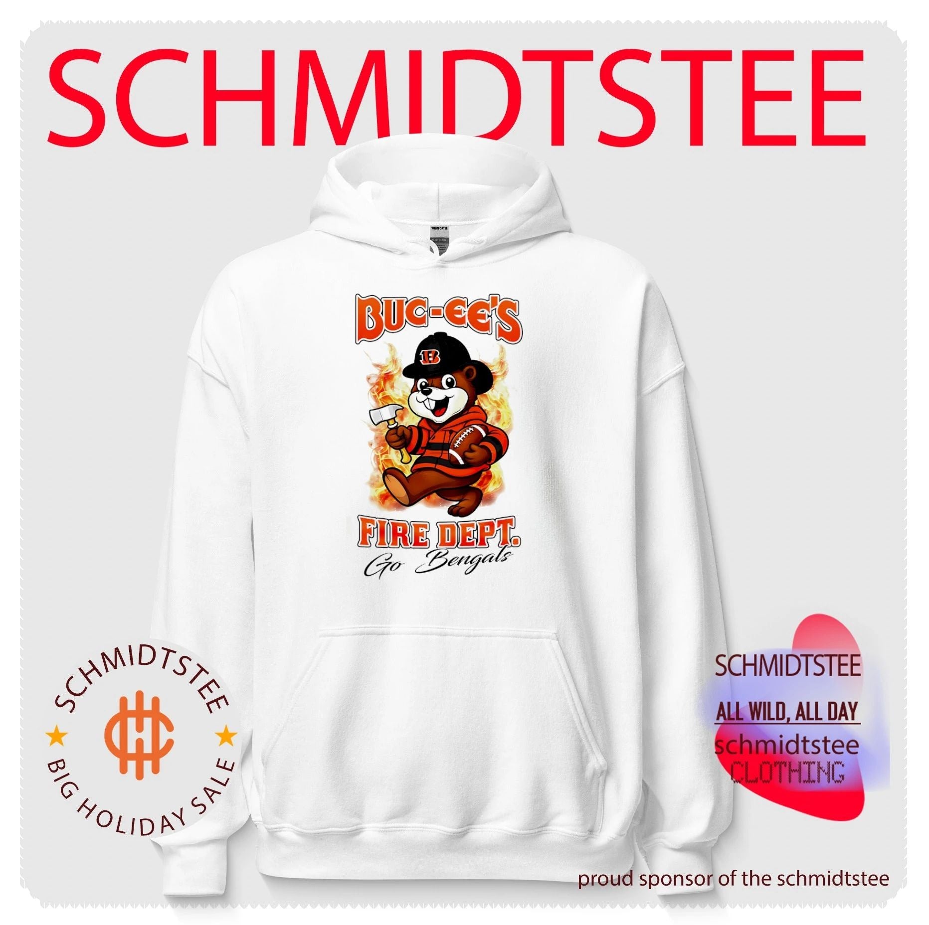 Cincinnati Bengals Buc-Ee’s Fire Dept go Bears Firefighter Strong shirt