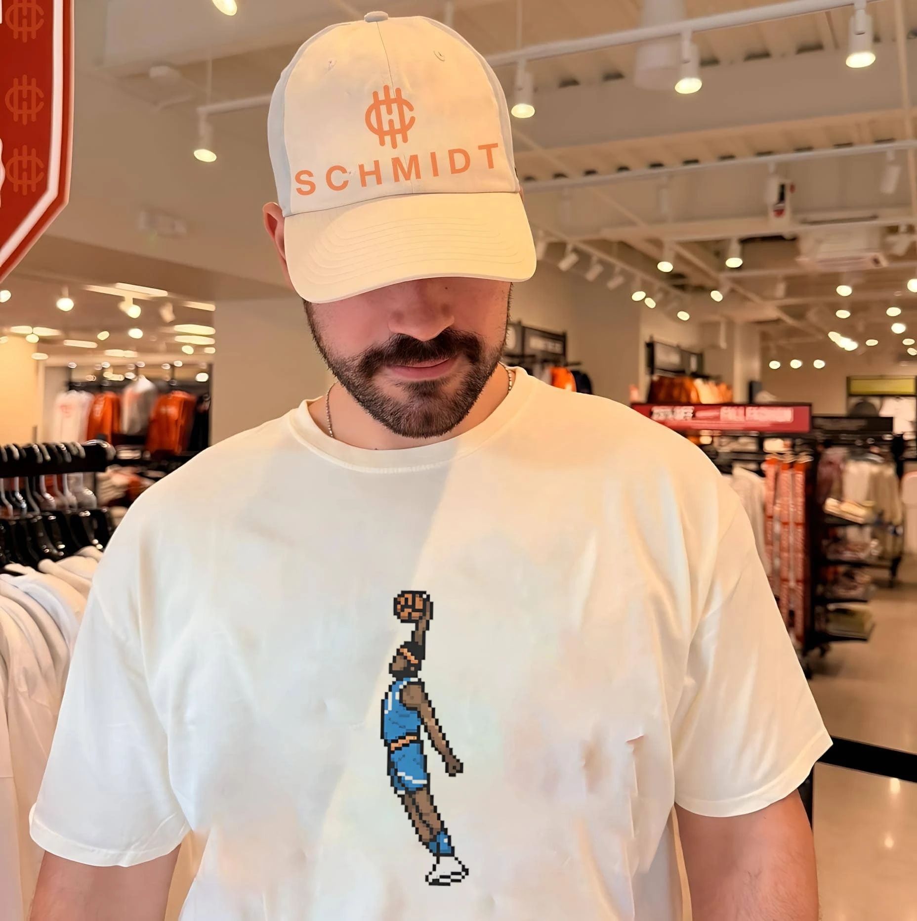 New York Knicks Mitchell Robinson return of the Mitch 8-bit graphic shirt