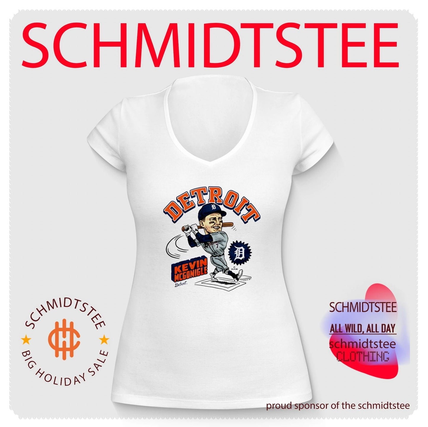 Detroit Tigers Kevin McGonigle caricature shirt