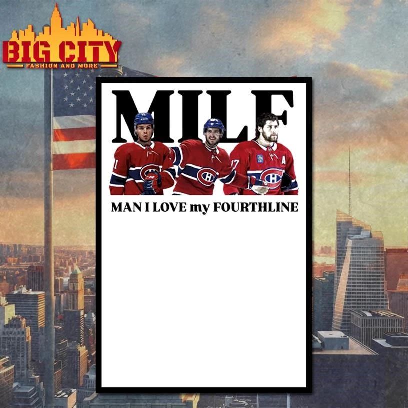 Milf Man I Love My Fourthline Montreal Canadiens Shirt