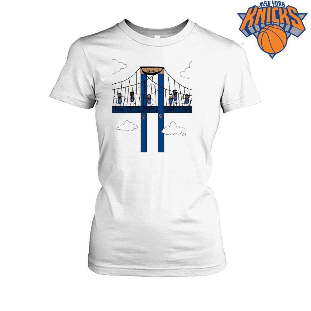 Funny New York Knicks Brooklyn Bridge Cartoon NBA Finals 2026 Shirt