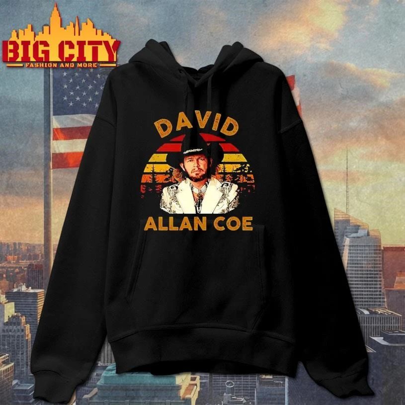 Original David Allan Coe Vintage Sunset Country Music Shirt