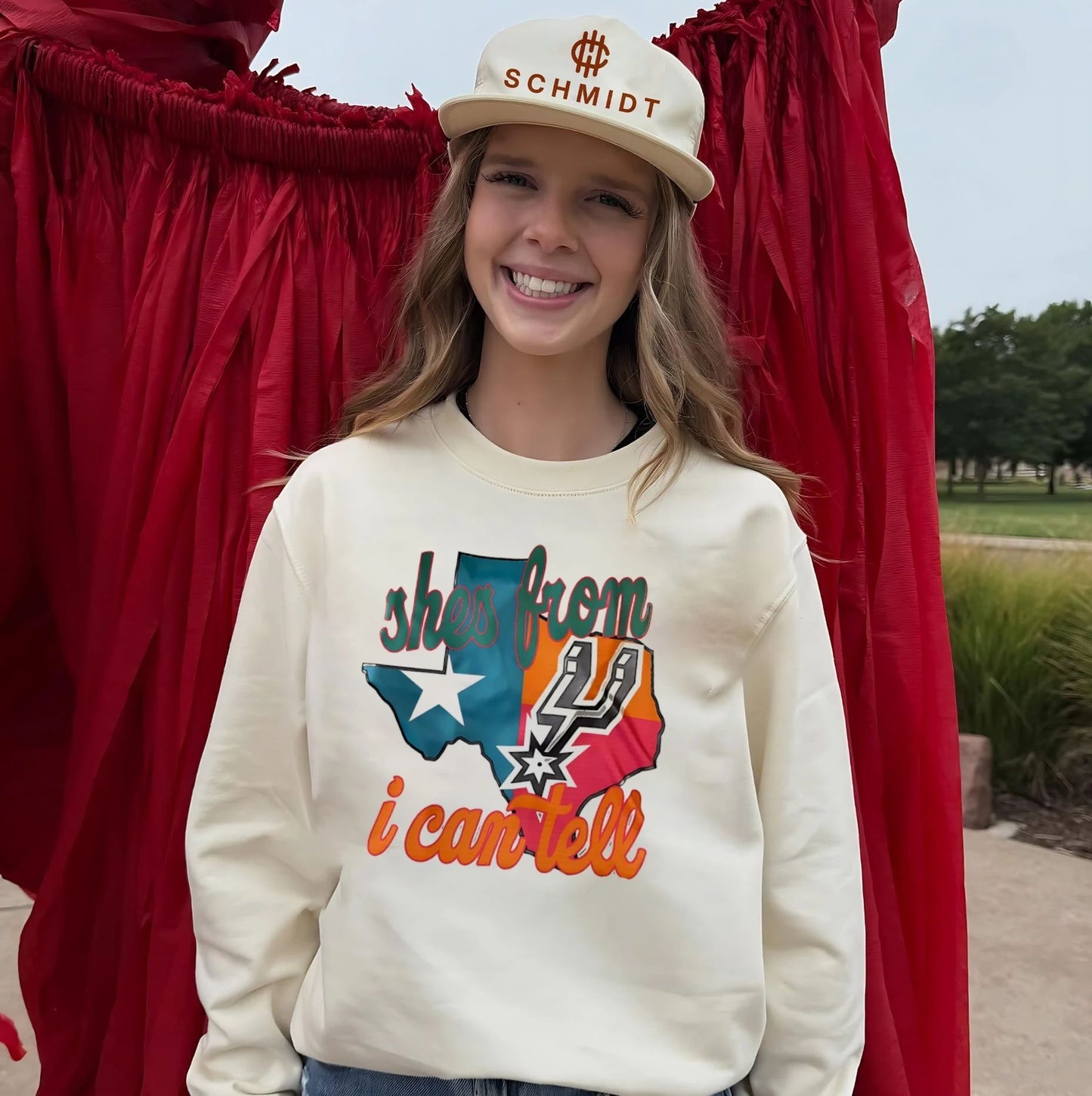 San Antonio Spurs shes from Texas i can tell Texas map shirt