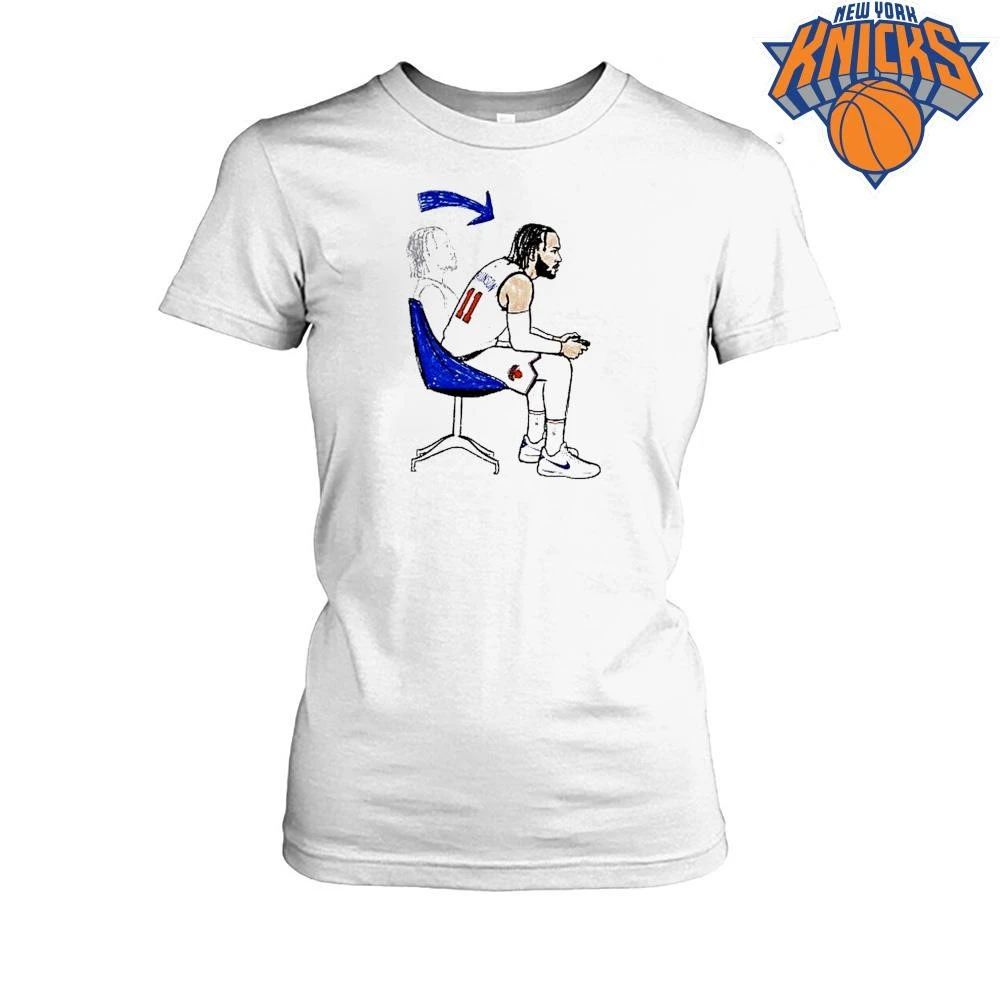 Jalen Brunson New York Knicks Nba Gamer Leaning Forward Posture Art Shirt