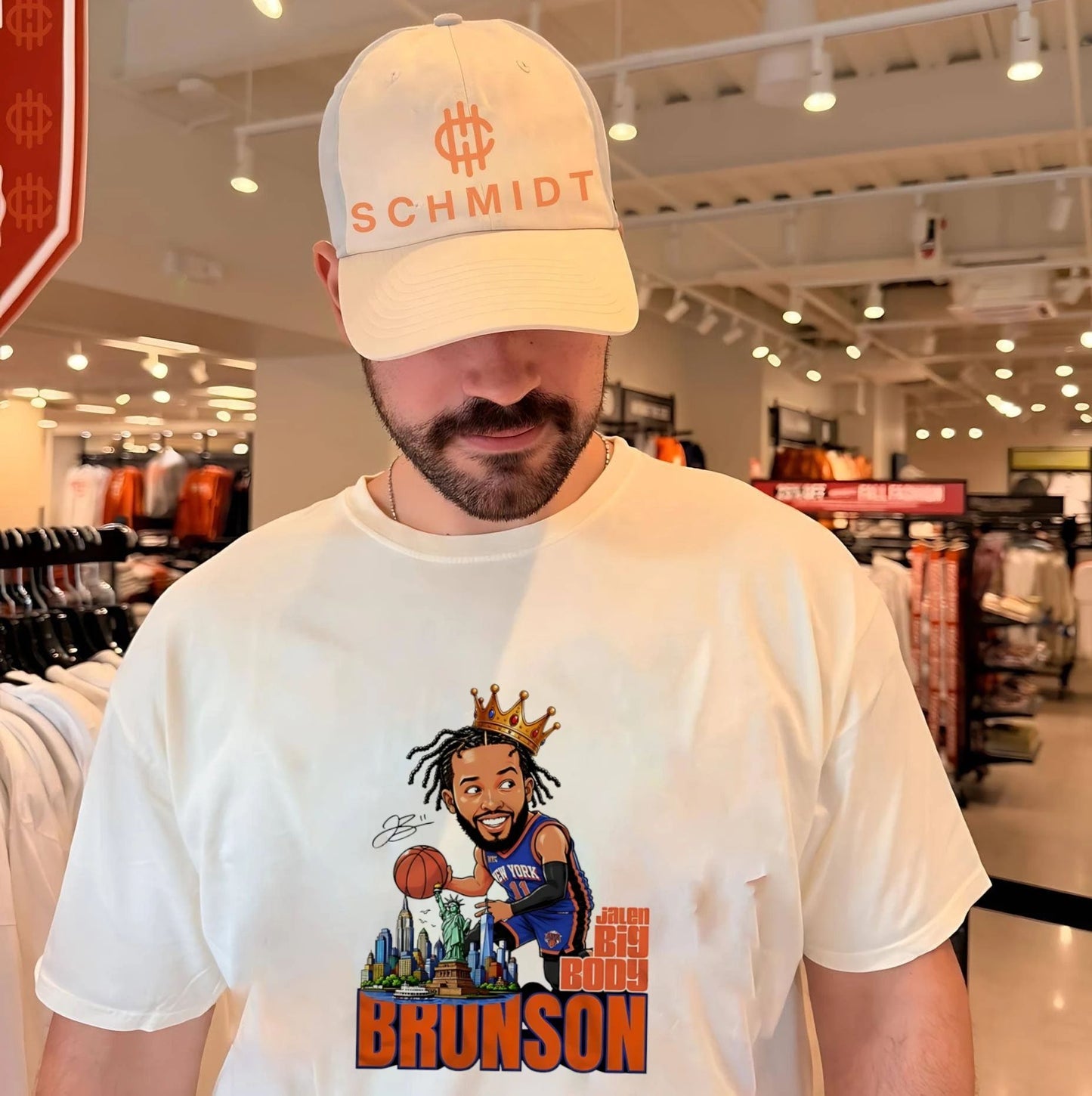 Jalen Brunson New York Knicks big body crown graphic shirt