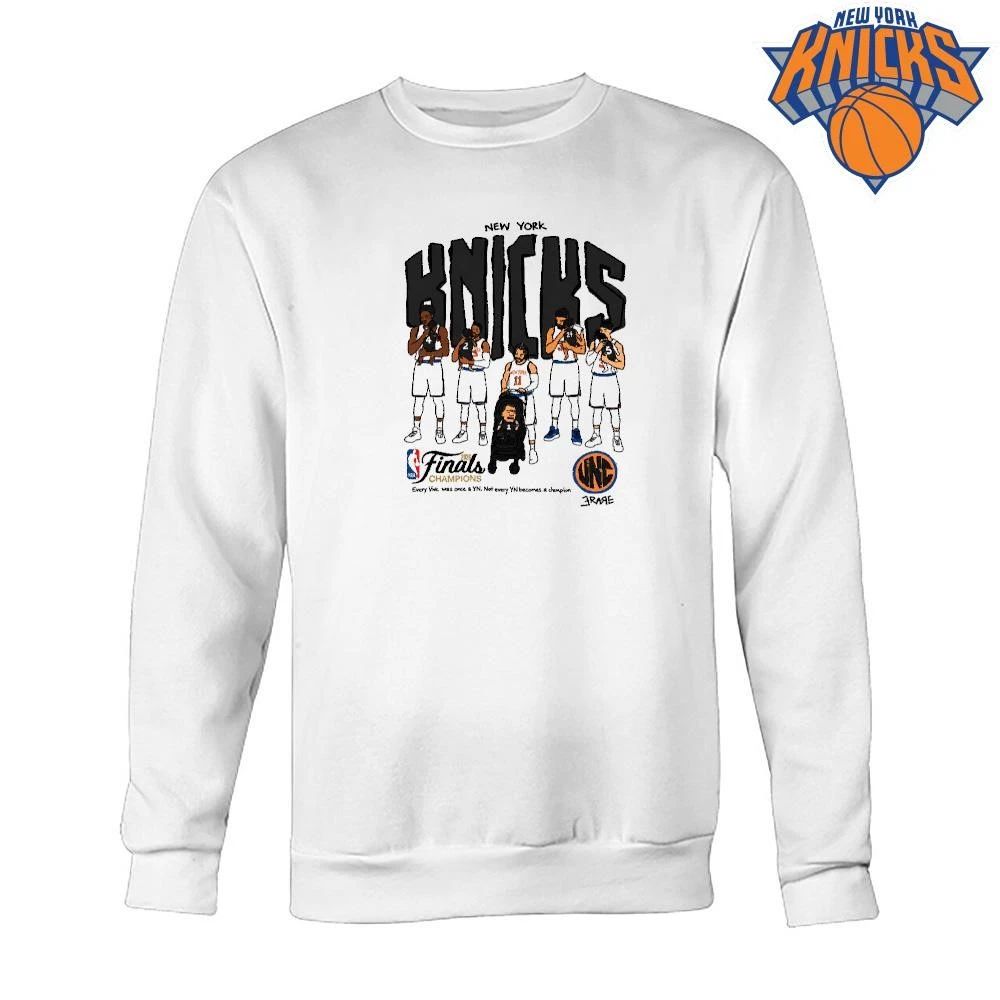 New York Knicks Champions NBA 2026 Finals Champions Players Cradling Babies Cartoon Shirt