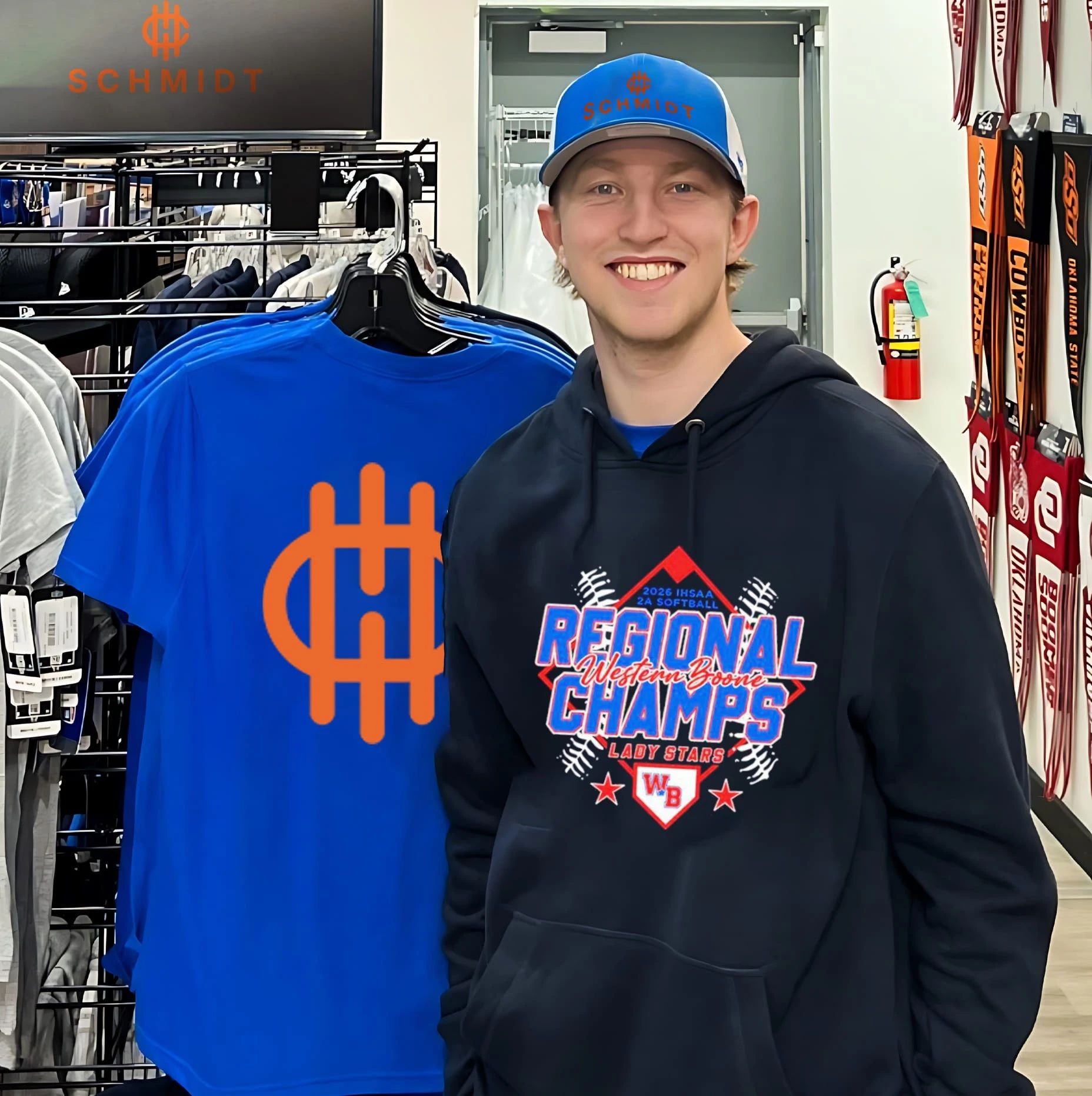 Western Boone Lady Stars 2026 IHSAA 2A Softball Regional Champs shirt