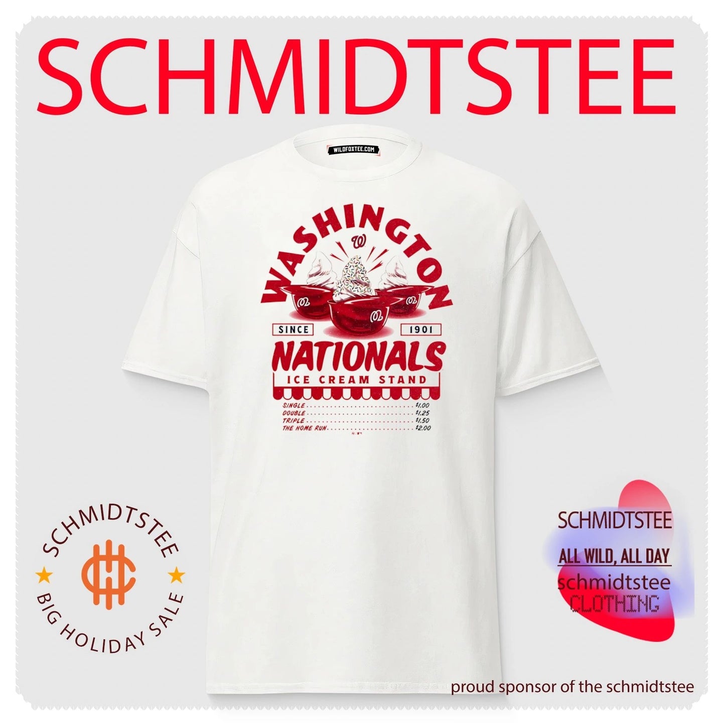 Washington Nationals Ice Cream Stand shirt