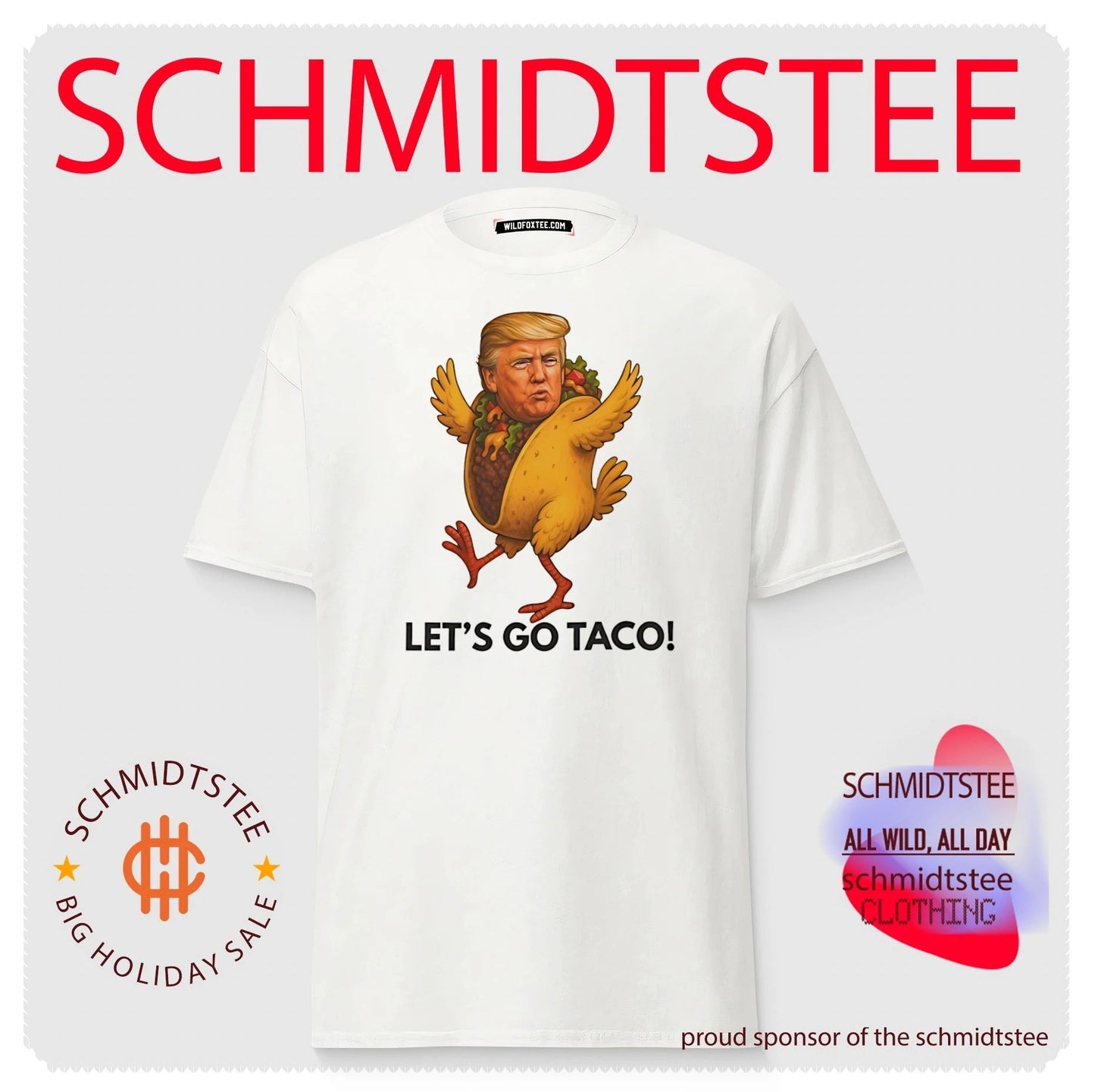 Let’s go Taco funny Donald Trump with a turkey body funny shirt