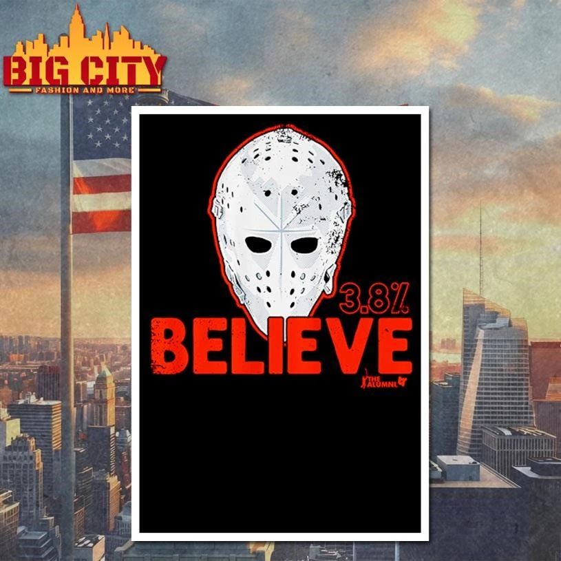 Philadelphia Flyers Hockey Believe 3.8% Mask 2026 Shirt