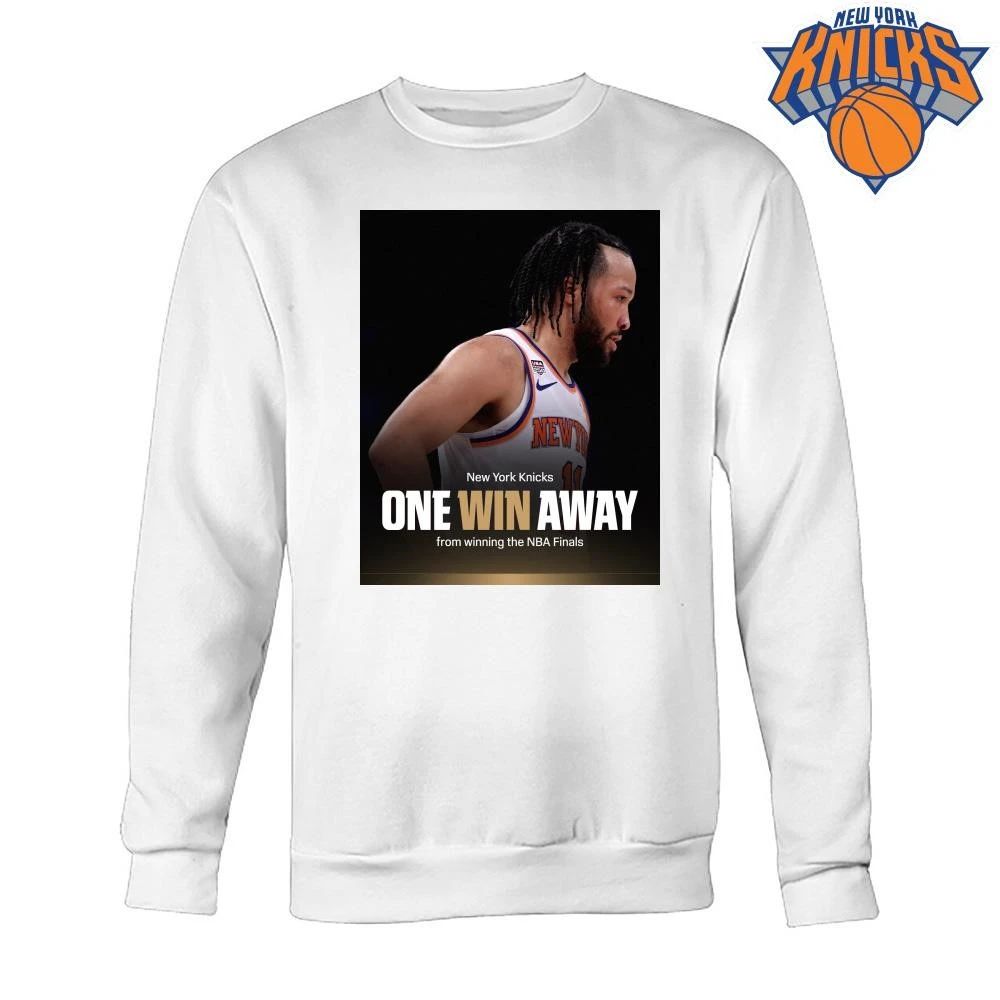 ONE WIN AWAY Jalen Brunson New York Knicks Basketball Fans NBA Finals 2026 Shirt