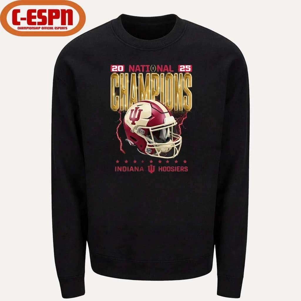 2025-26 CFP National Champions Indiana Hoosiers Vintage Helmet shirt