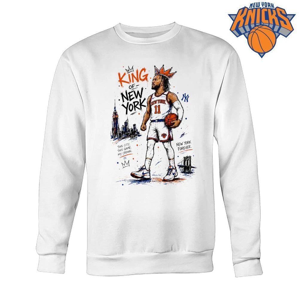 Jalen Brunson King Of New York Knicks Basketball Crown Art 2026 NBA Finals Shirt