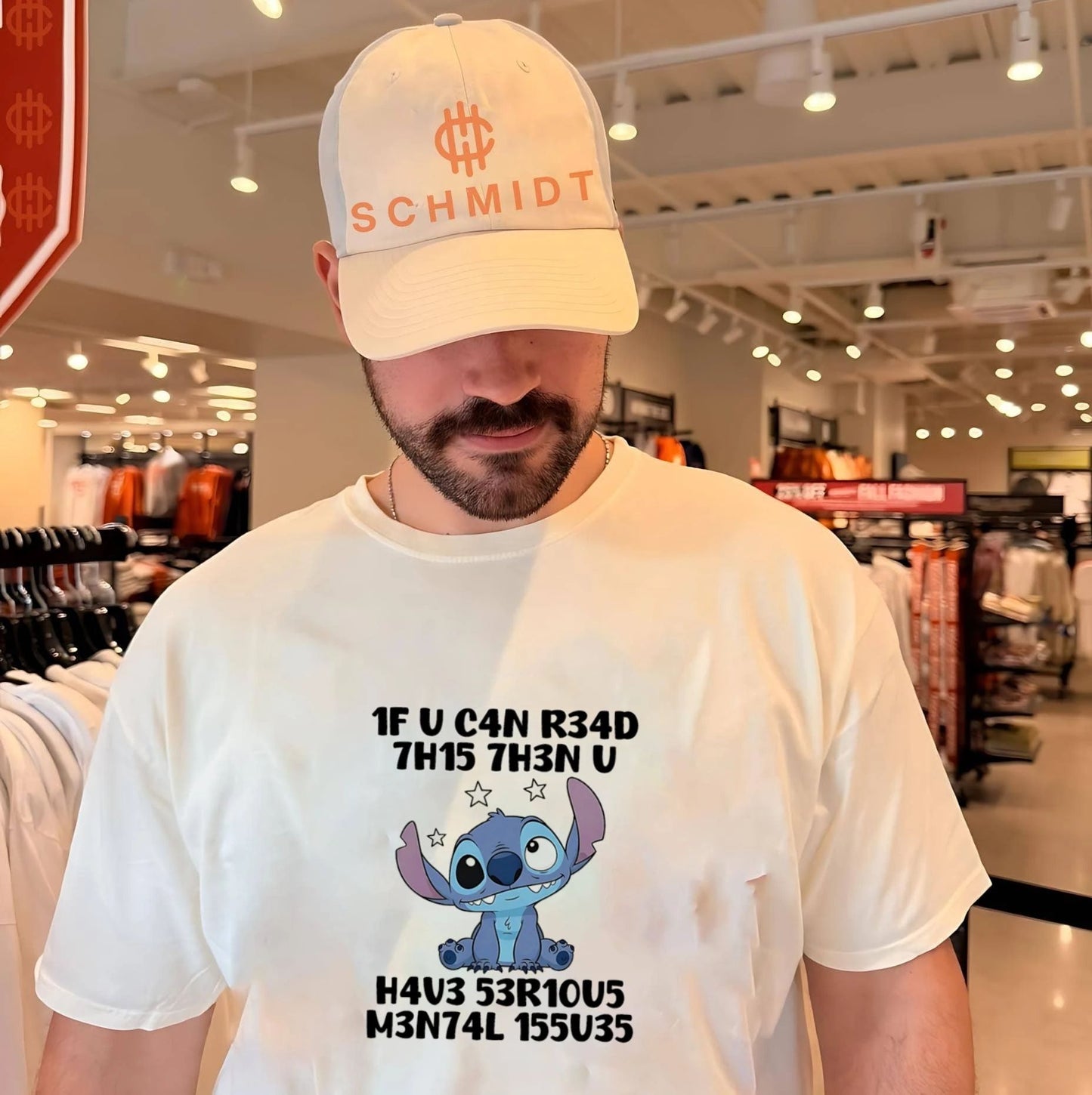 1f u c4n r34d 7h15 7h3n u h4v3 53r10y5 m3n74l 155u35 Stitch shirt