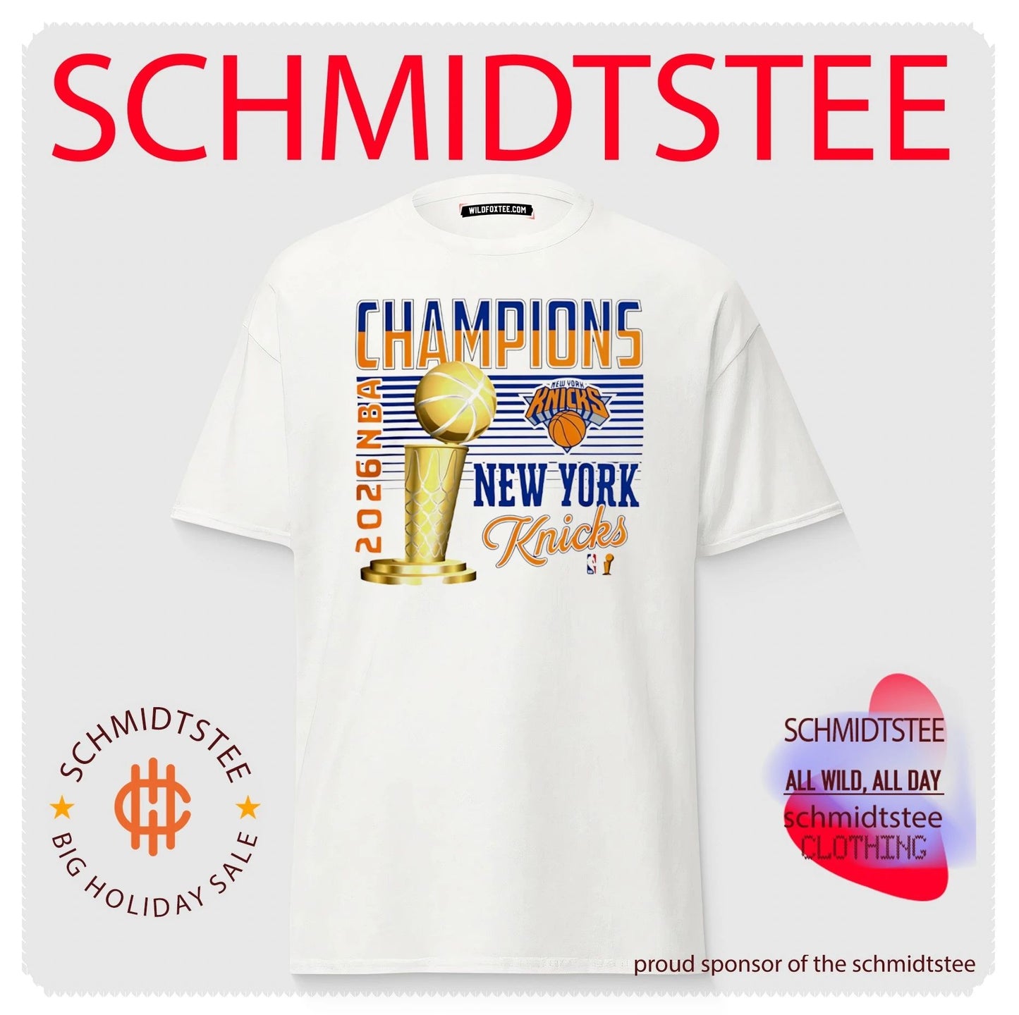 New York Knicks NBA Champions 2026 shirt