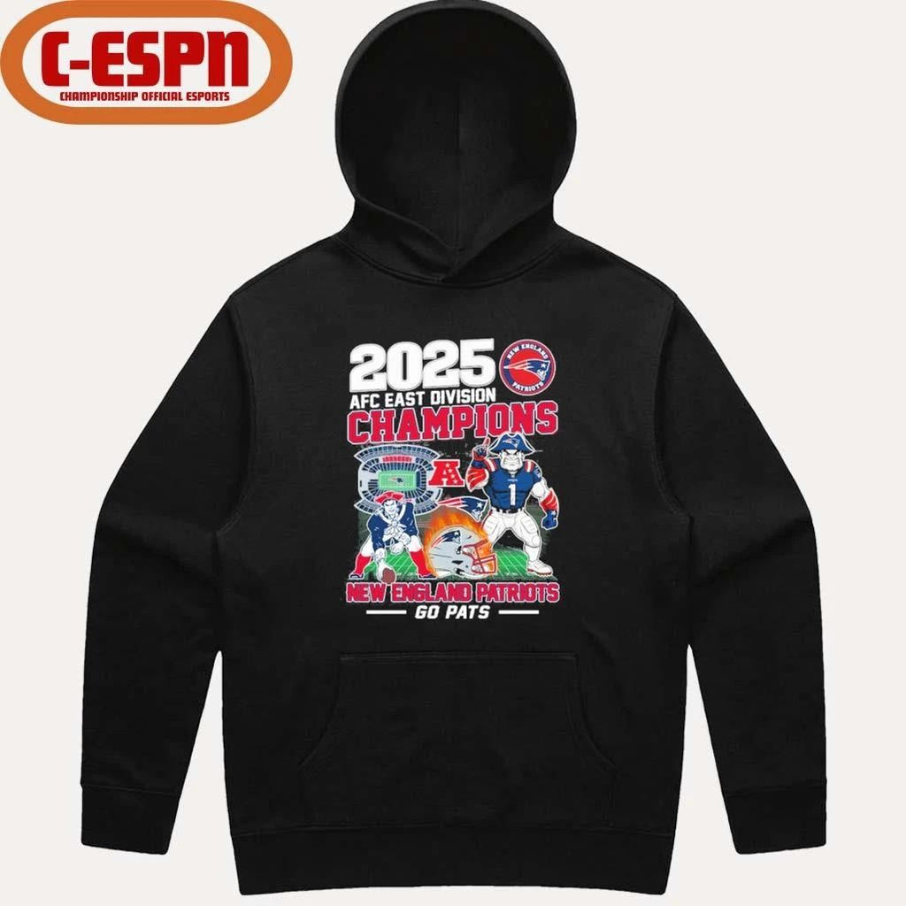 NE Patriots 2025 2025 AFC East Champions Go Pats Shirt