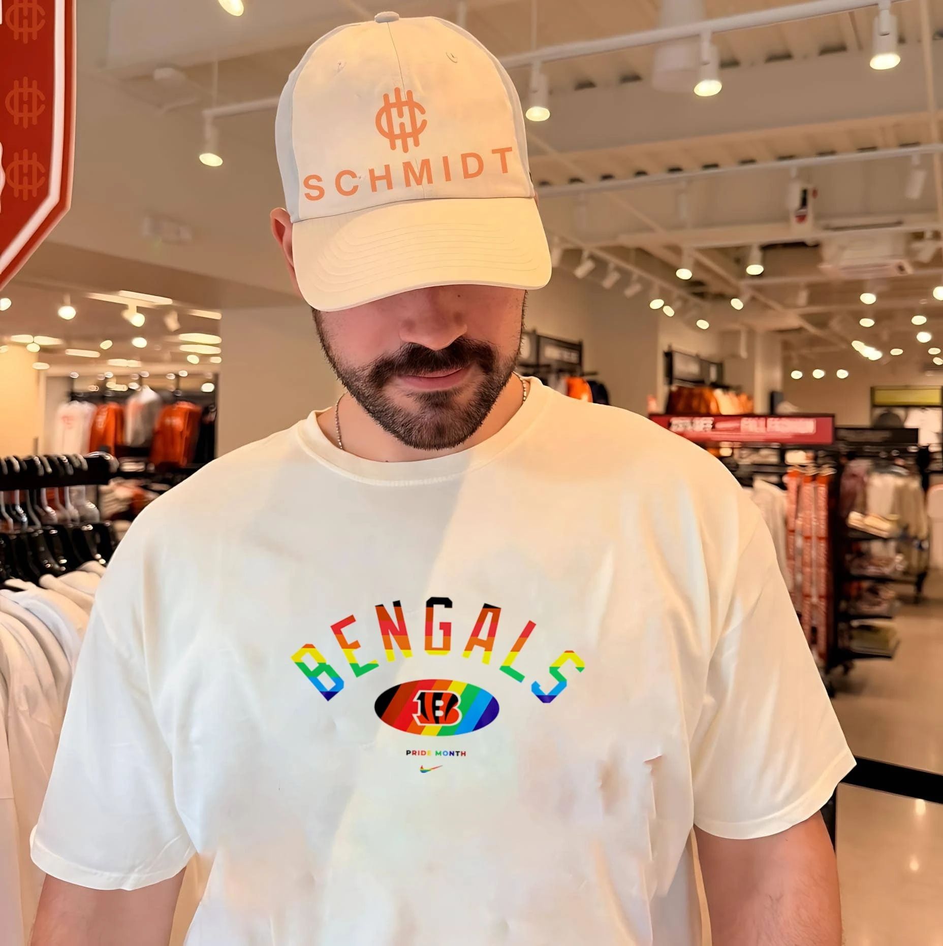 Cincinnati Bengals Pride Month Rainbow logo shirt