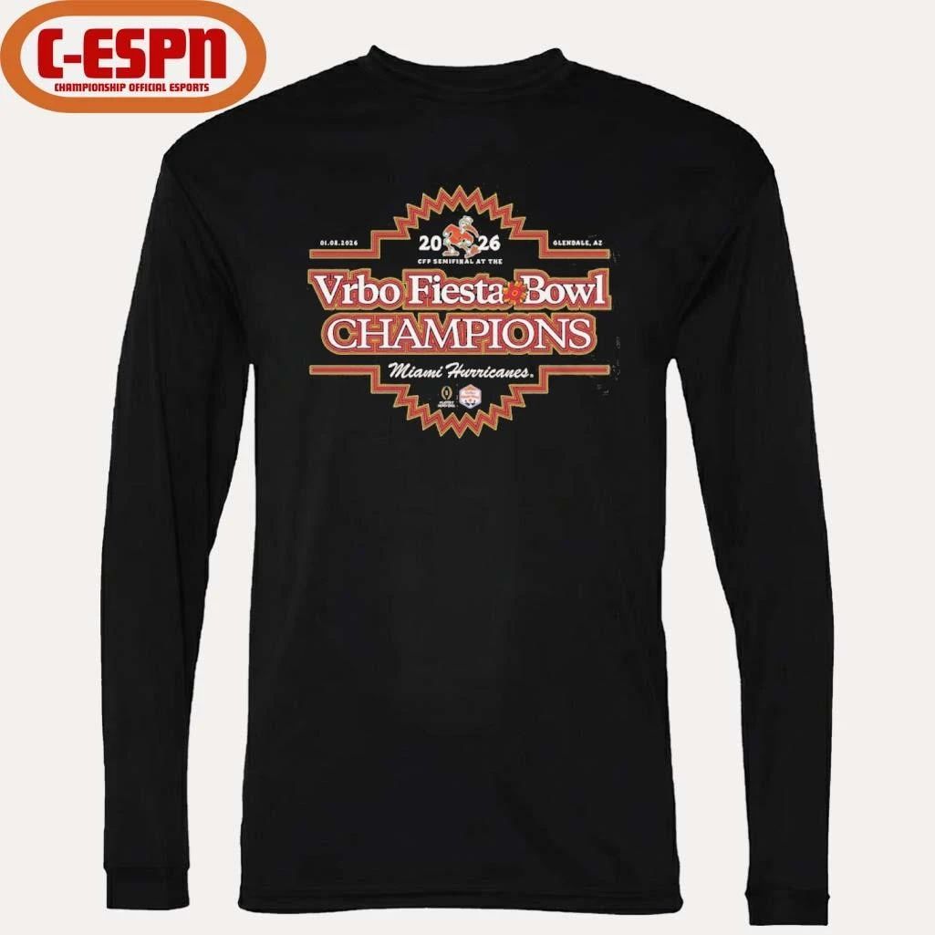 Miami Hurricanes 2026 Fiesta Bowl Champs Shirt