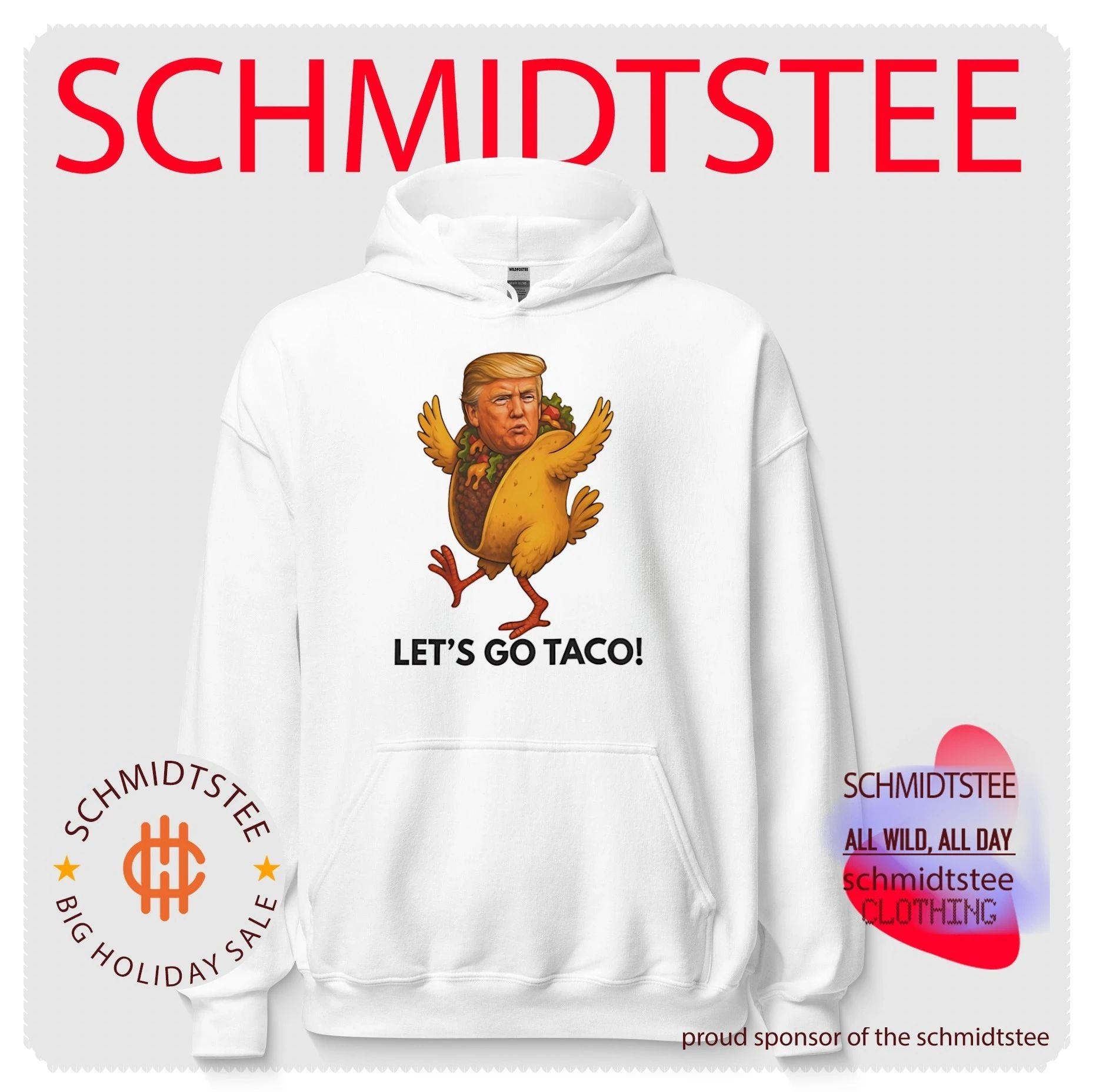 Let’s go Taco funny Donald Trump with a turkey body funny shirt