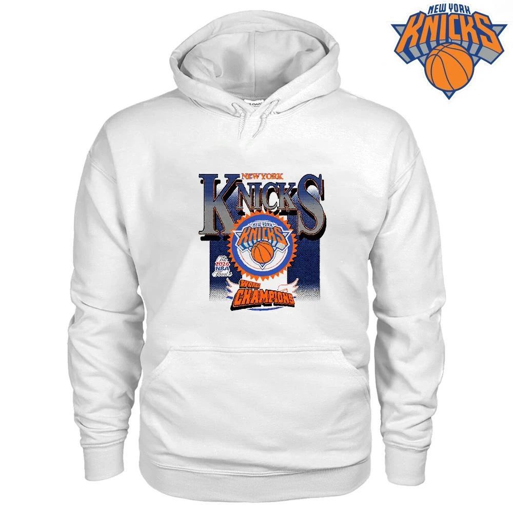 New York Knicks Champions NBA 2026 Spike Lee Seen World Champs Orange Glasses Shirt
