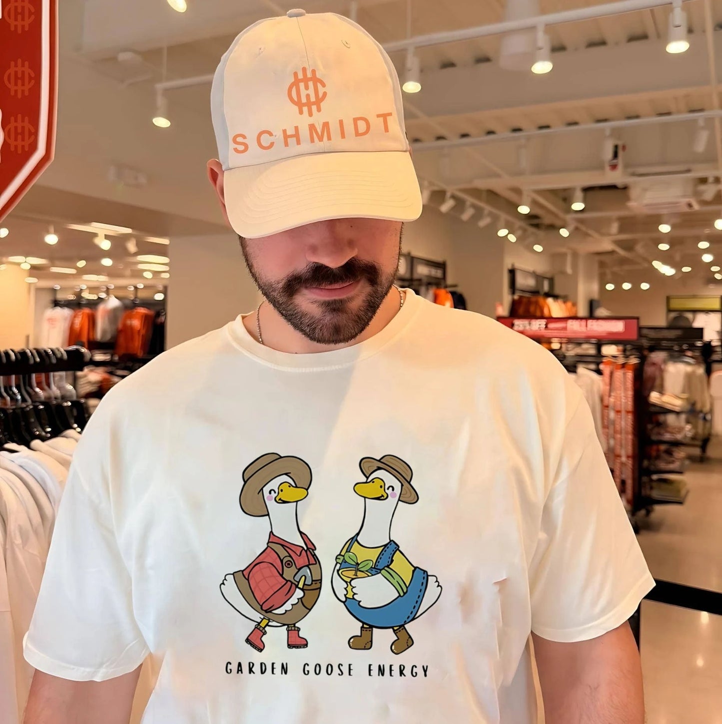 Garden goose energy gardening goose shirt