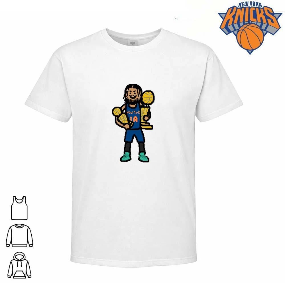 New York Knicks Champions NBA 2026 Jalen Brunson Trophy Cartoon Basketball Shirt