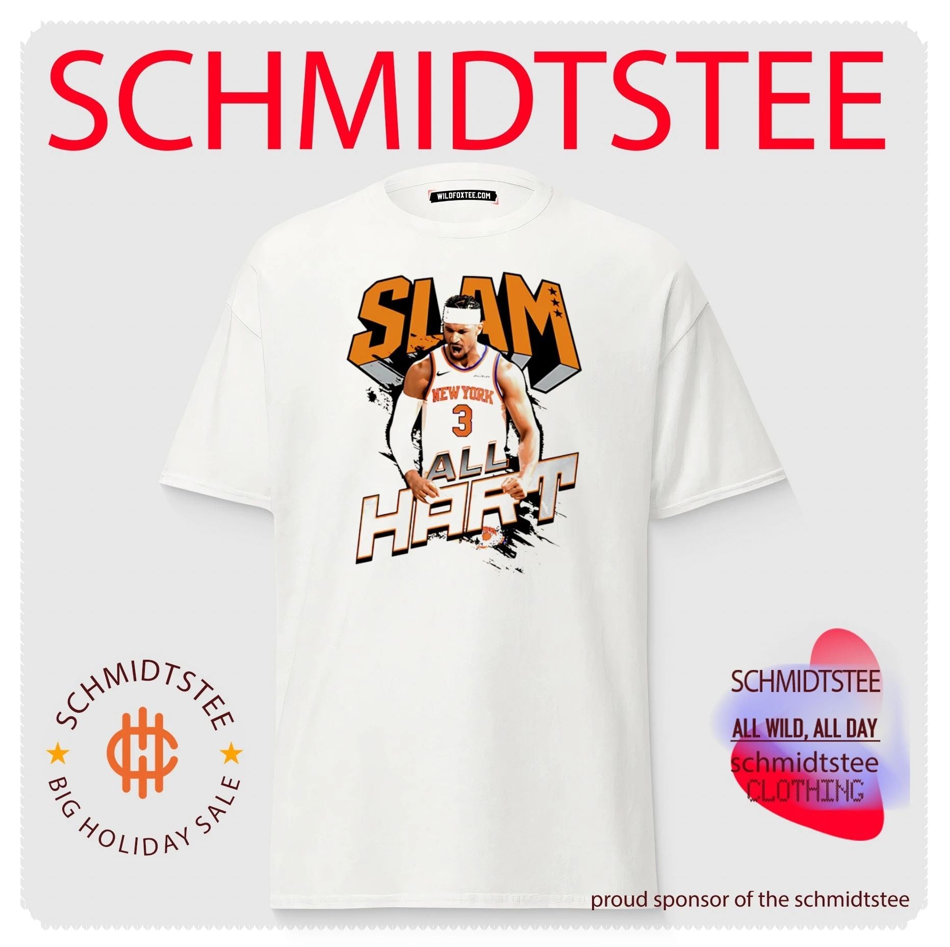 New York Knicks Josh Hart All Hart Slam graphic shirt