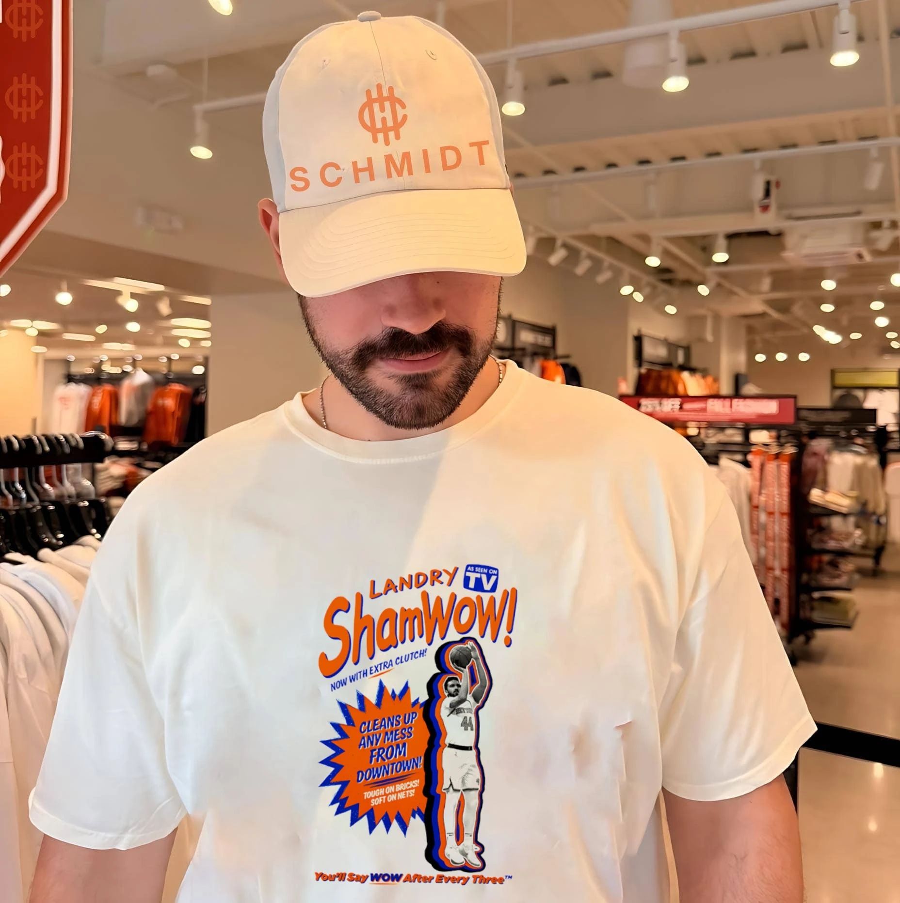 New York Knicks Landry Shamwow cleans up any mess from downtown shirt