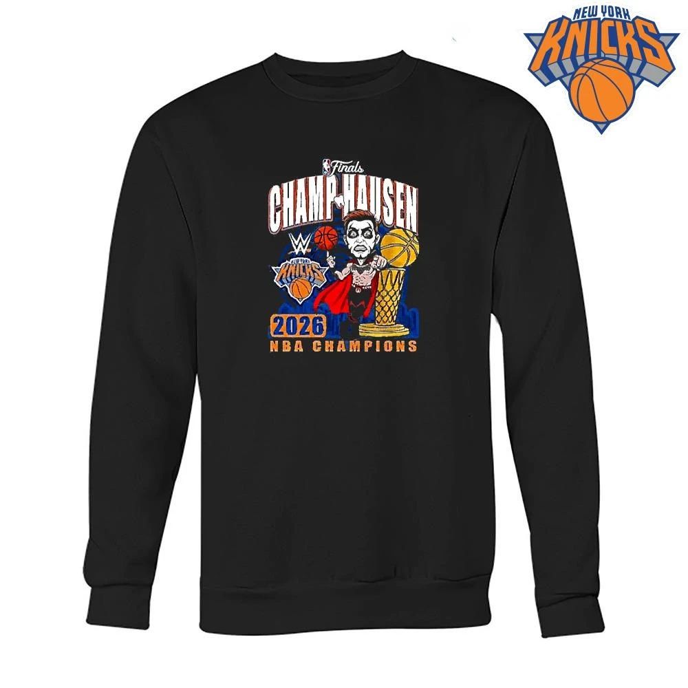 Wwe Danhausen X New York Knicks 2026 Nba Finals Champions Shirt