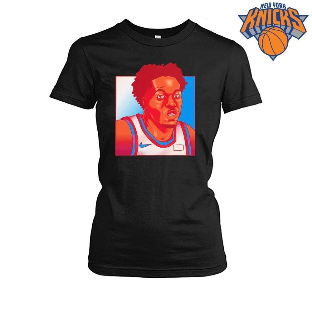New York Knicks OG Anunoby Vector Portrait Art Basketball Fan Graphic NBA Finals 2026 Shirt