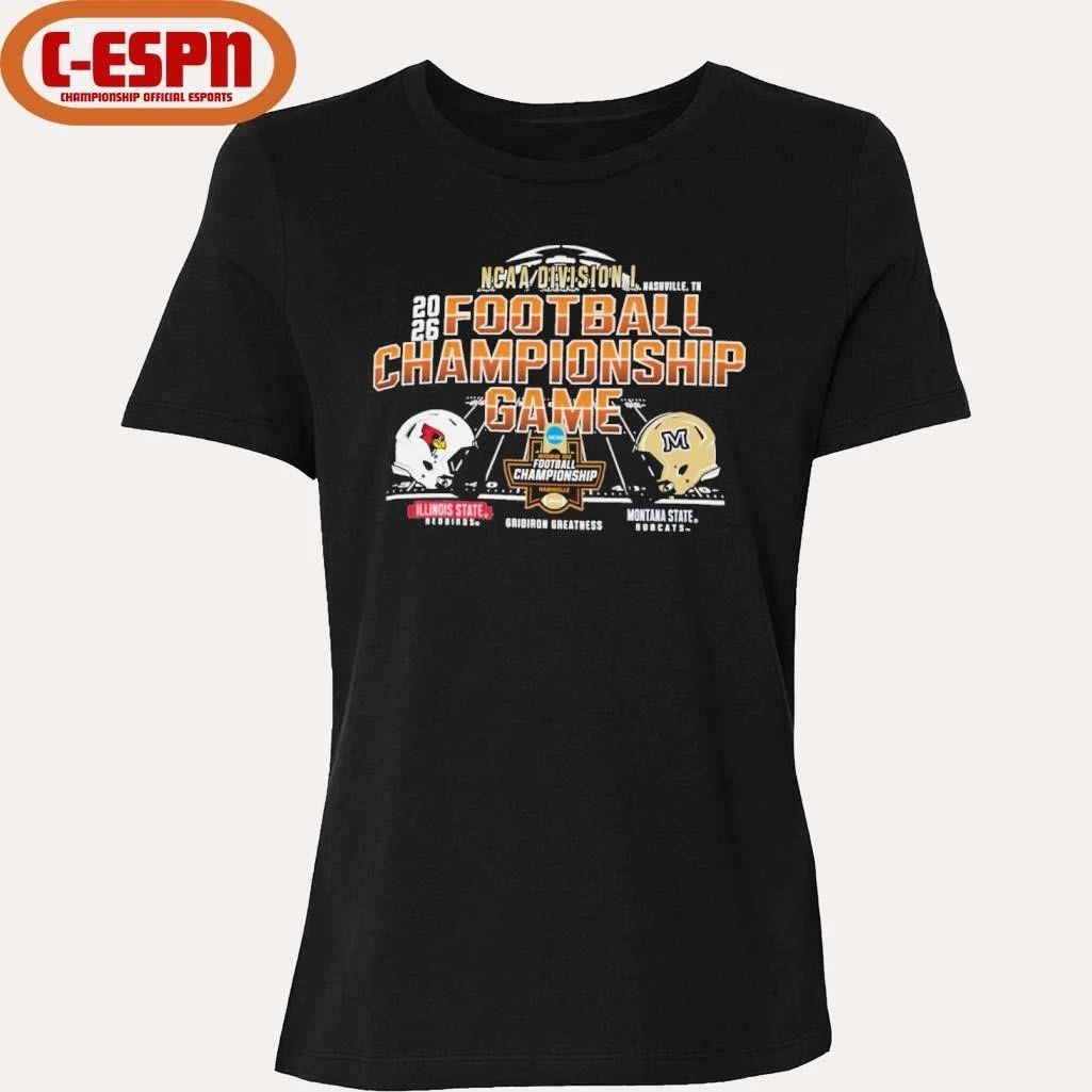 Nashville, TN 2026 NCAA DI Football Championship Game Illinois State Vs Montana State Matchup Shirt